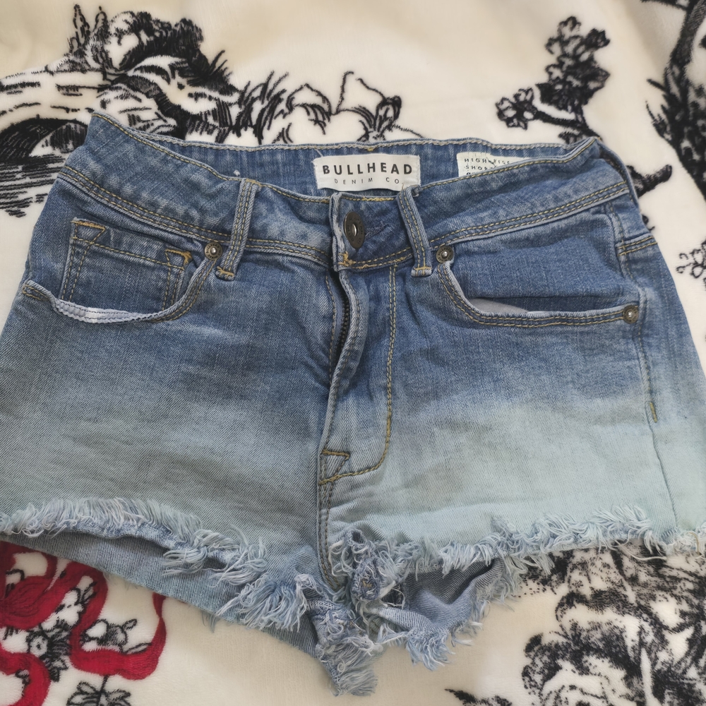 Bullhead High Rise Denim Jean Shorts
